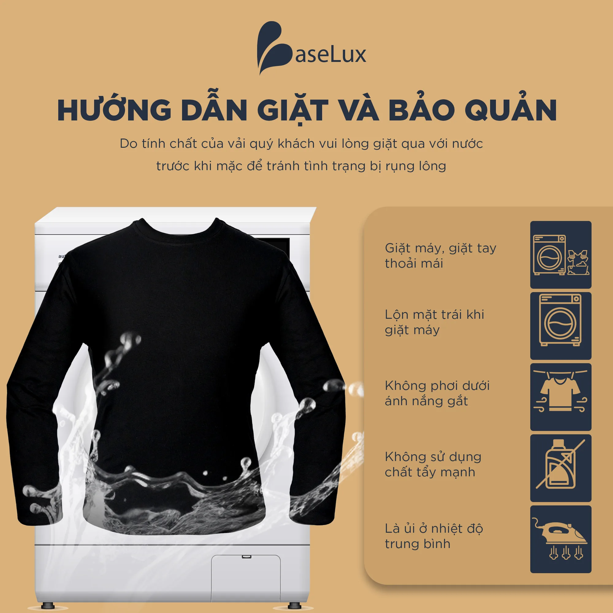 Áo thun nam dài tay Baselux công nghệ heatetech giữ ấm x5 lần, Áo tay dài nam cao cấp chất cotton mềm mịn thoải mái - Image 2